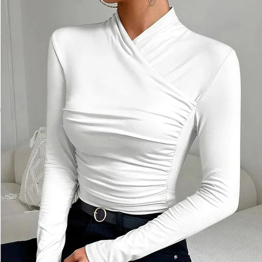 Tamsin Women's Asymmetric Top - front view