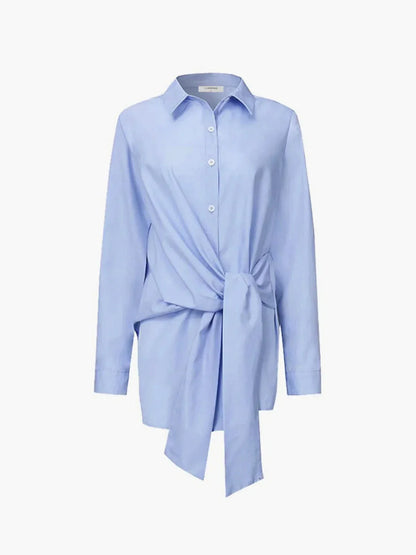 Jolie Women's Oversized Shirt - flat lay