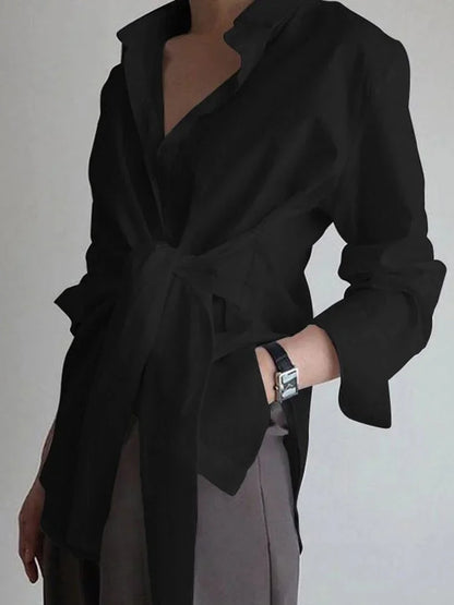 Jolie Women's Oversized Shirt - close-up detail