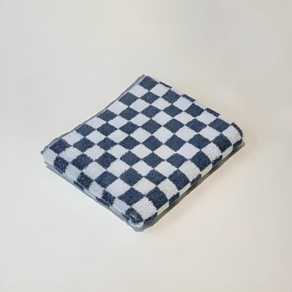 Cotton Towel | Retro Checkered, Textured