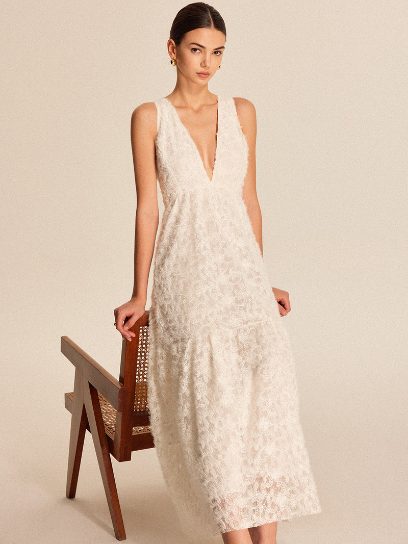 Romy Women's Dress | Boho, Lace, Jacquard