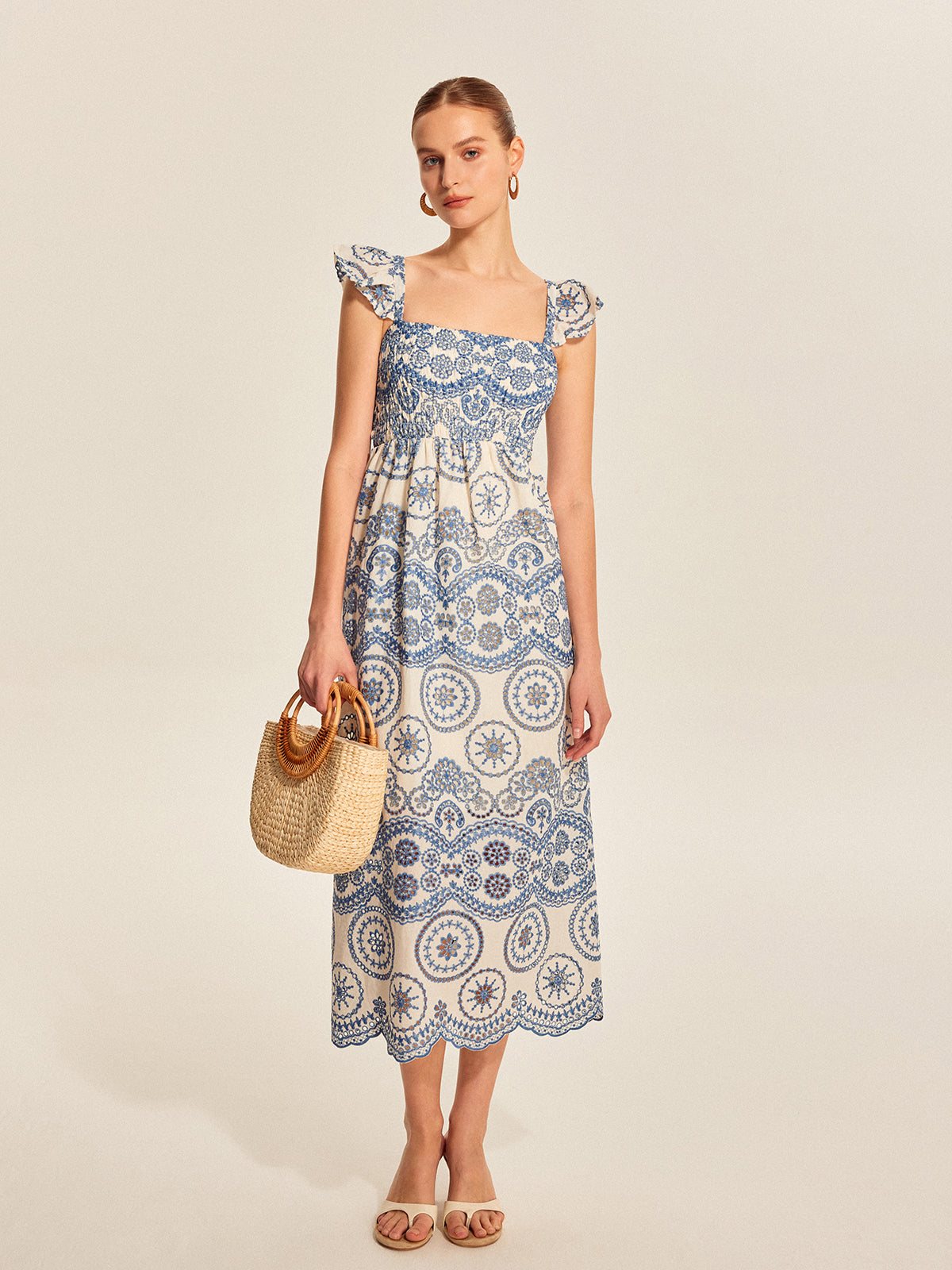 Lena Women's Floral Dress - full-length view