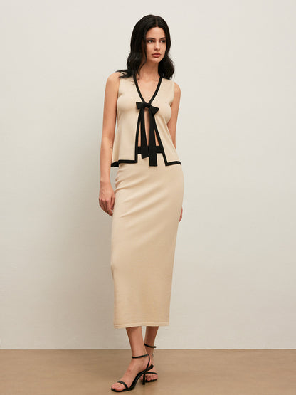 Tamsin Women's Skirt - fabric and finish detail