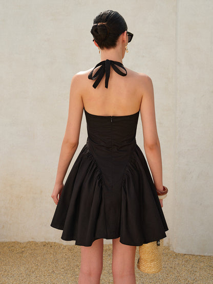 Sienna Women's Pleated Dress - close-up detail