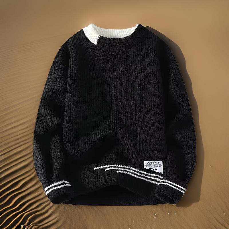Milo Men's Striped Sweater - front view