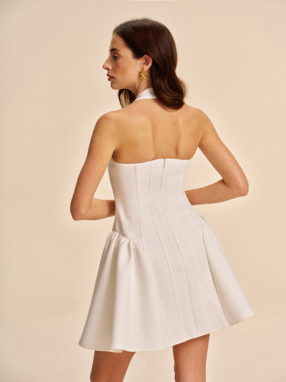 June Women's Pleated Dress - flat lay