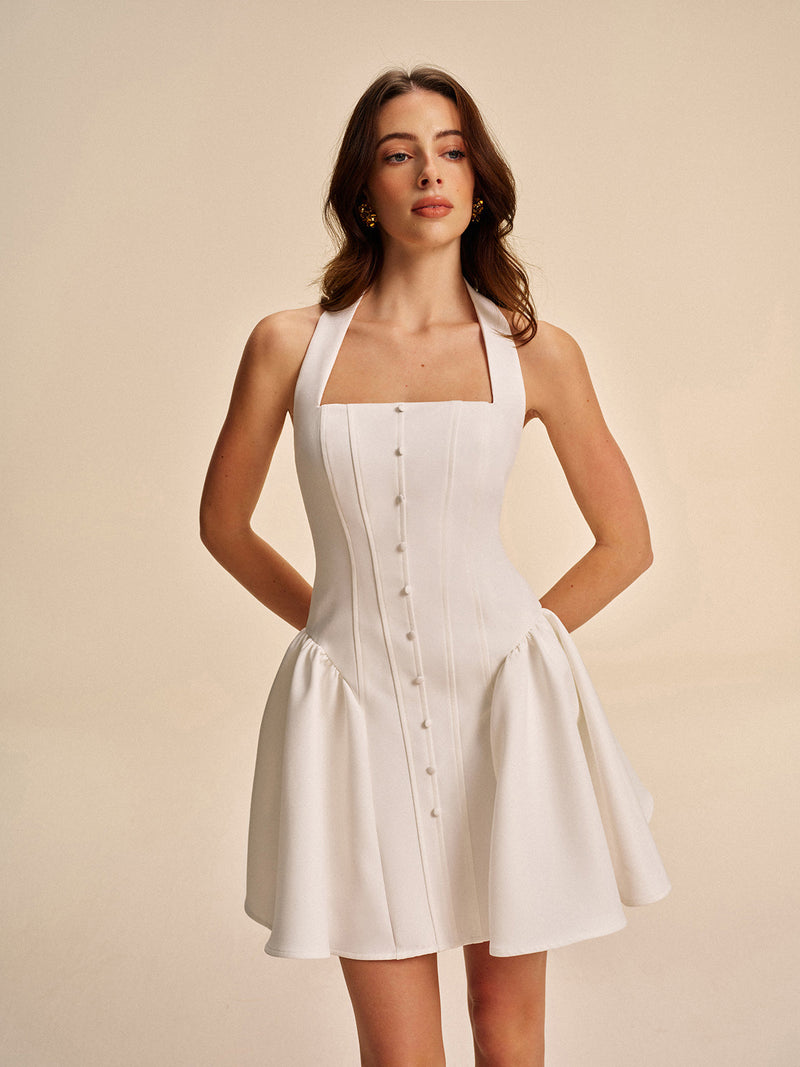 June Women's Pleated Dress - front view