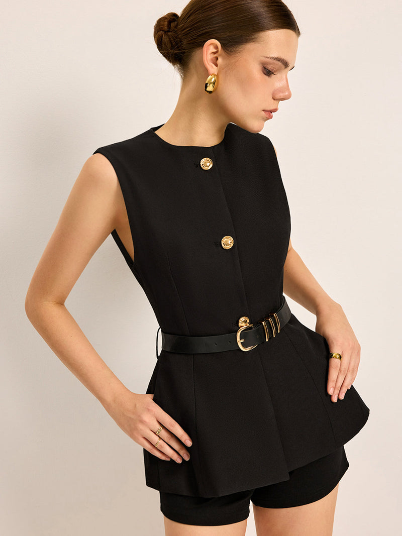 Cleo Women's Belt | Button