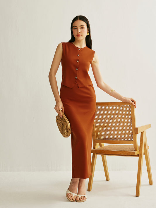 Dahlia Women's Vest - styled view