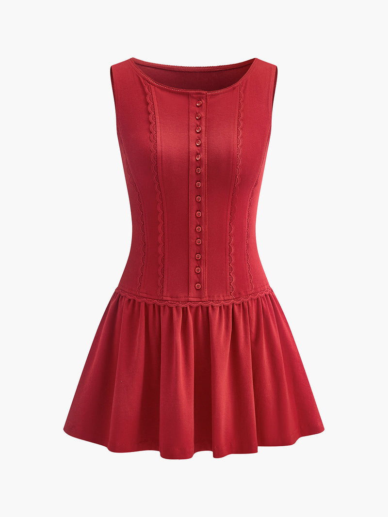Nell Women's Pleated Dress | Floral, Jersey, Sleeveless