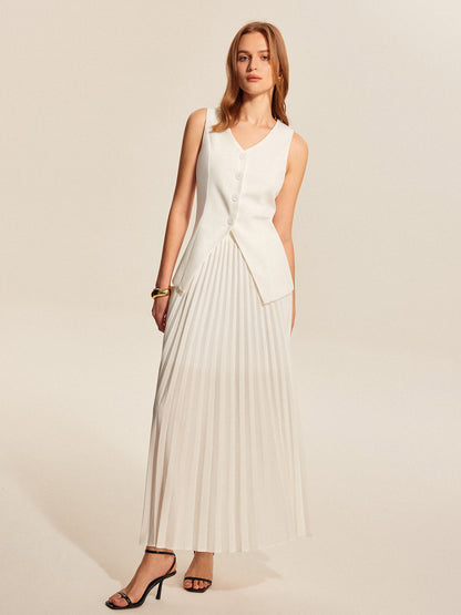 Elena Women's Pleated Skirt - full-length view