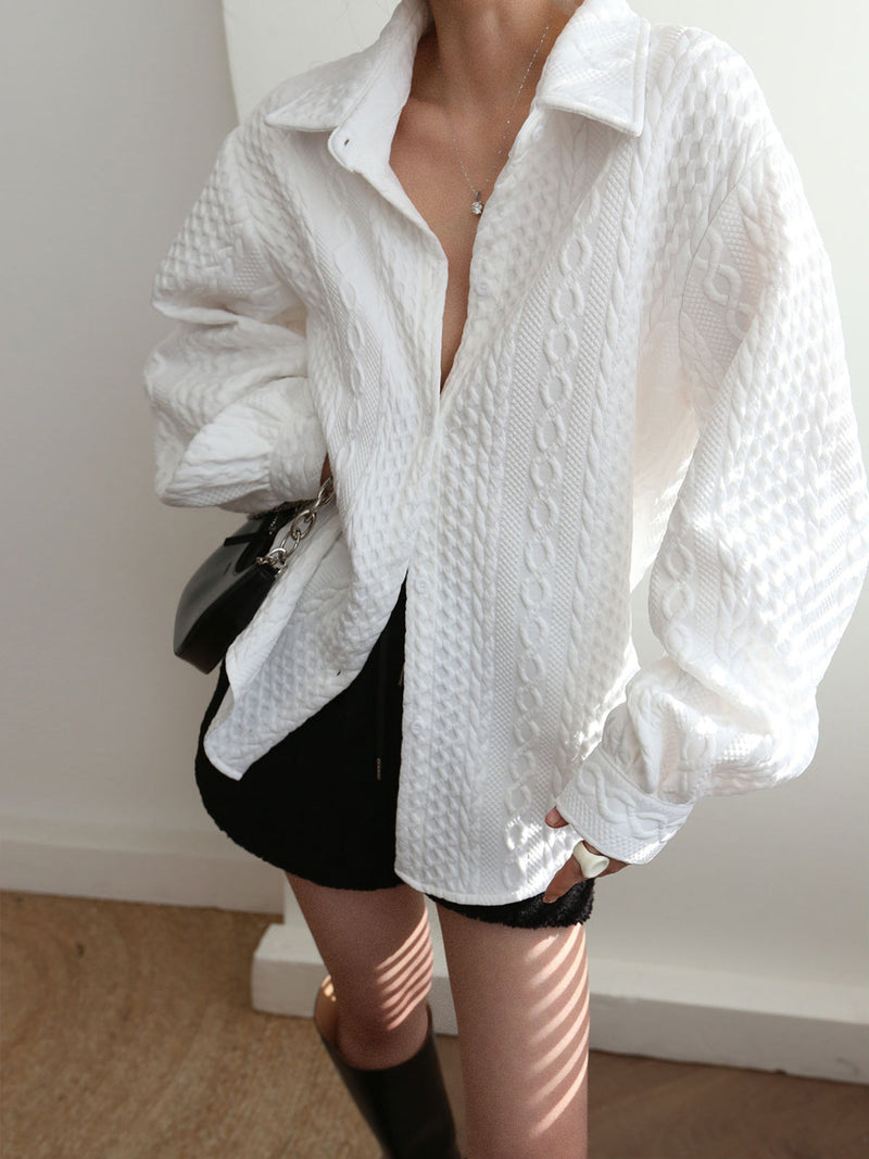 Ines Women's Oversized Shirt - front view