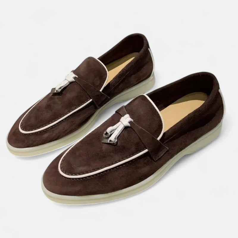 Ambrose Men's Suede Loafers - front view