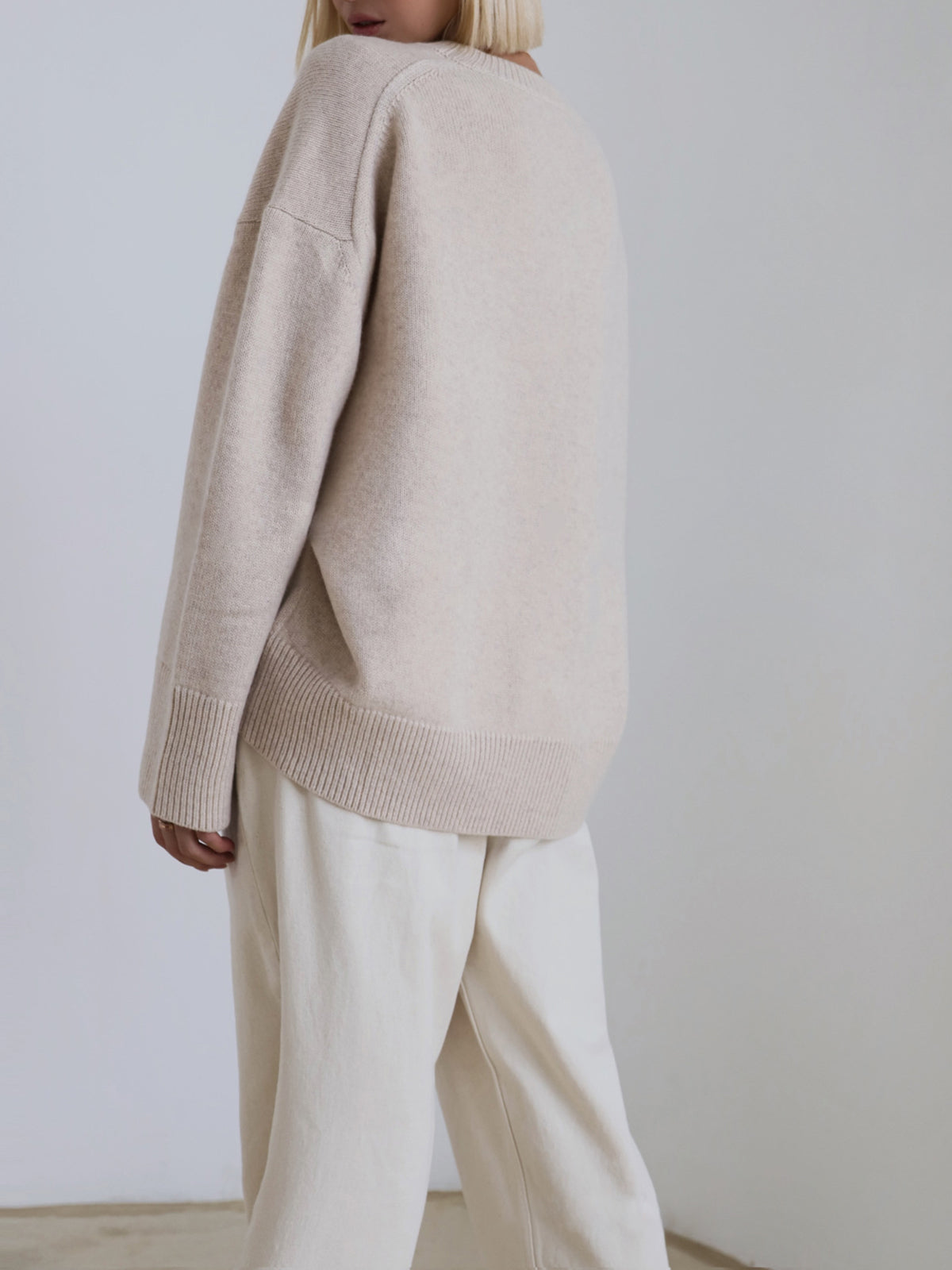 Maya Women's Oversized Sweater - styled view