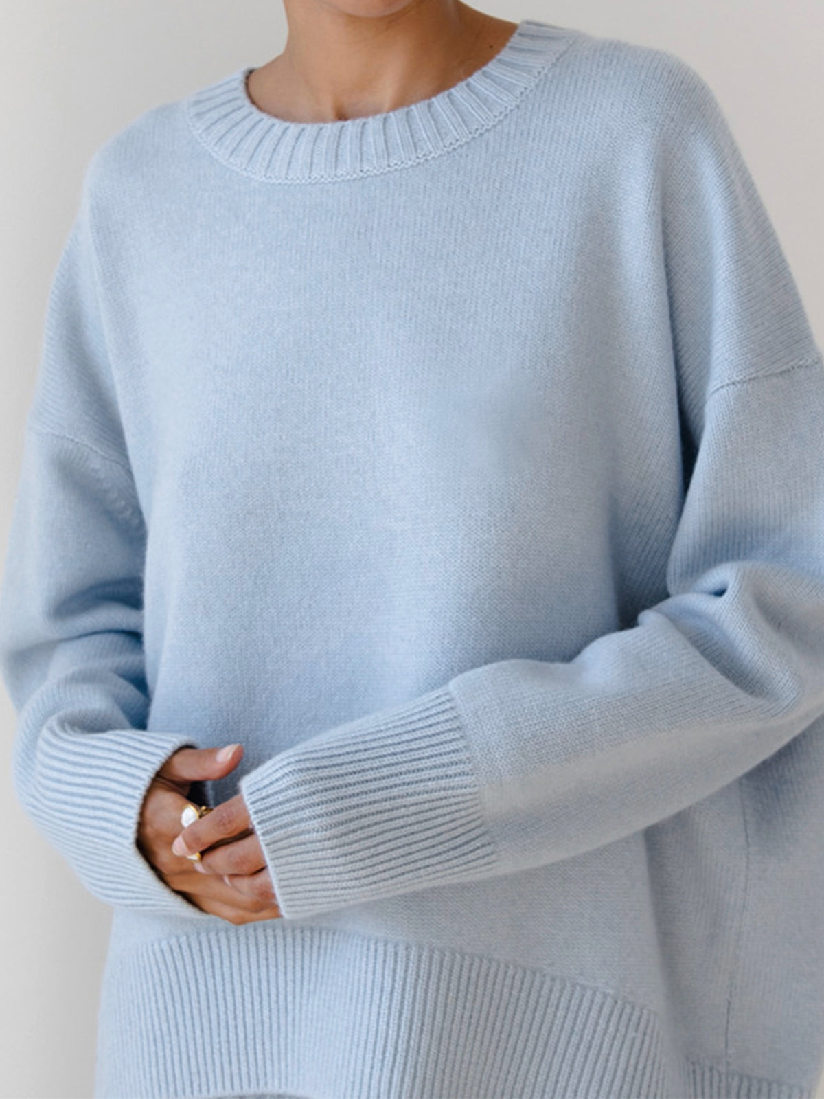 Maya Women's Oversized Sweater - styled view