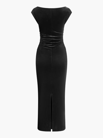 Astrid Women's Pleated Dress - flat lay
