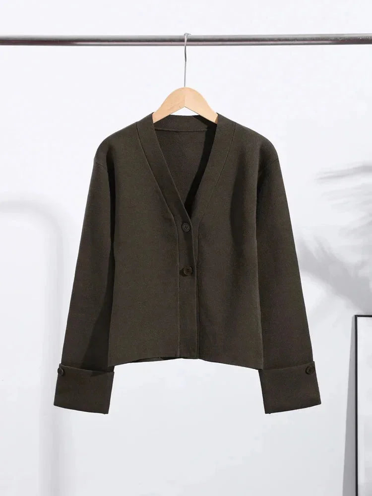 Elena Women's Cardigan - flat lay