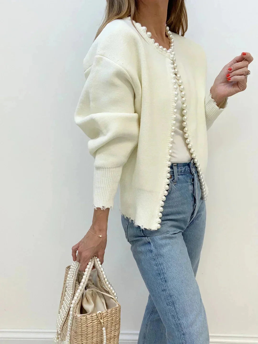 Sophie Women's Cardigan - fabric and finish detail