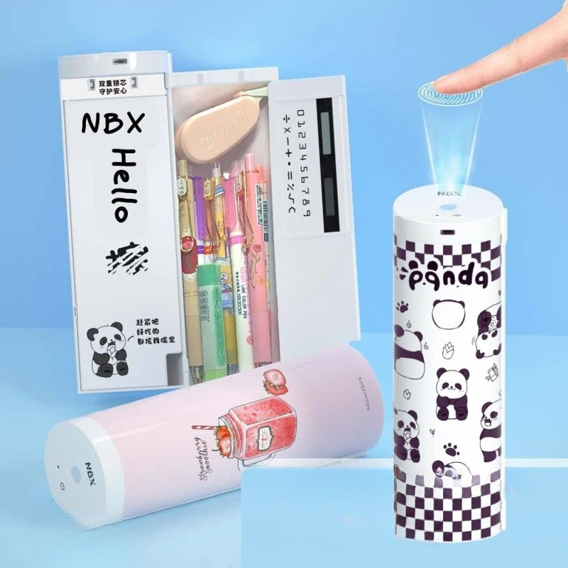 Ash Adjustable Pencil Case | Black, White