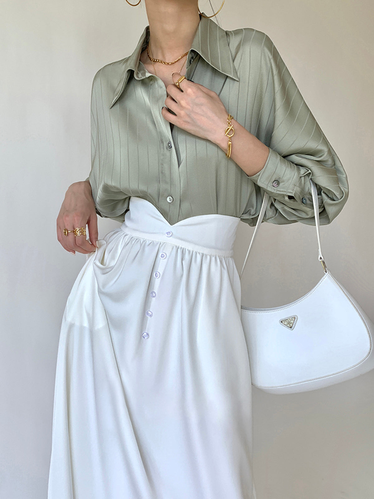 Mira Women's Oversized Shirt - front view