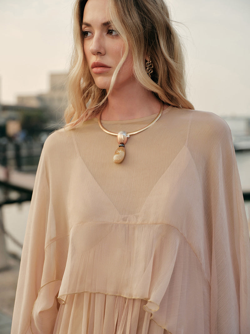 Yara Women's Dress - fabric and finish detail