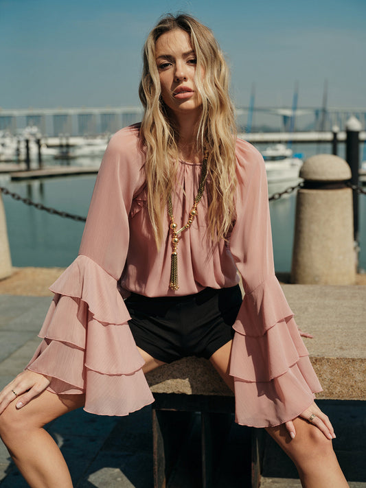 Nell Women's Blouse - styled view