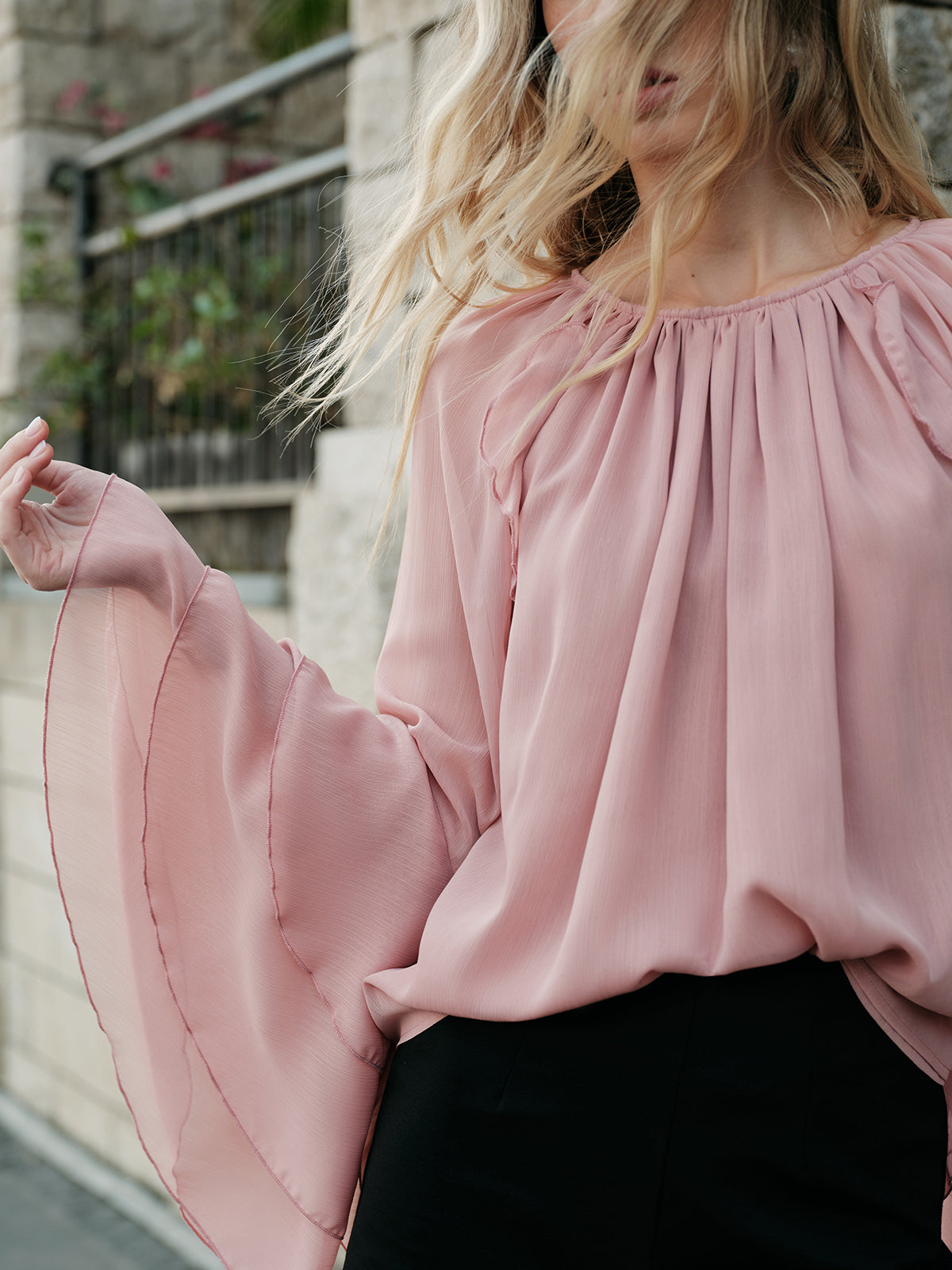 Nell Women's Blouse - close-up detail