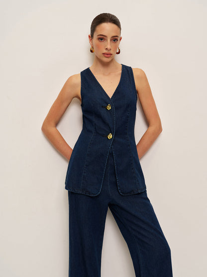 Ulla Women's Vest - back view