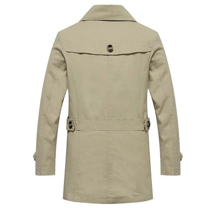 Ulla Women's Trench Coat - fabric and finish detail