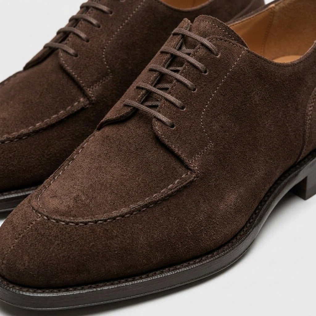 Felix Men's Suede Oxfords - fabric and finish detail