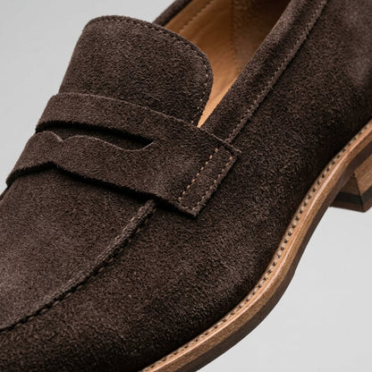 Tobias Men's Suede Loafers - styled view