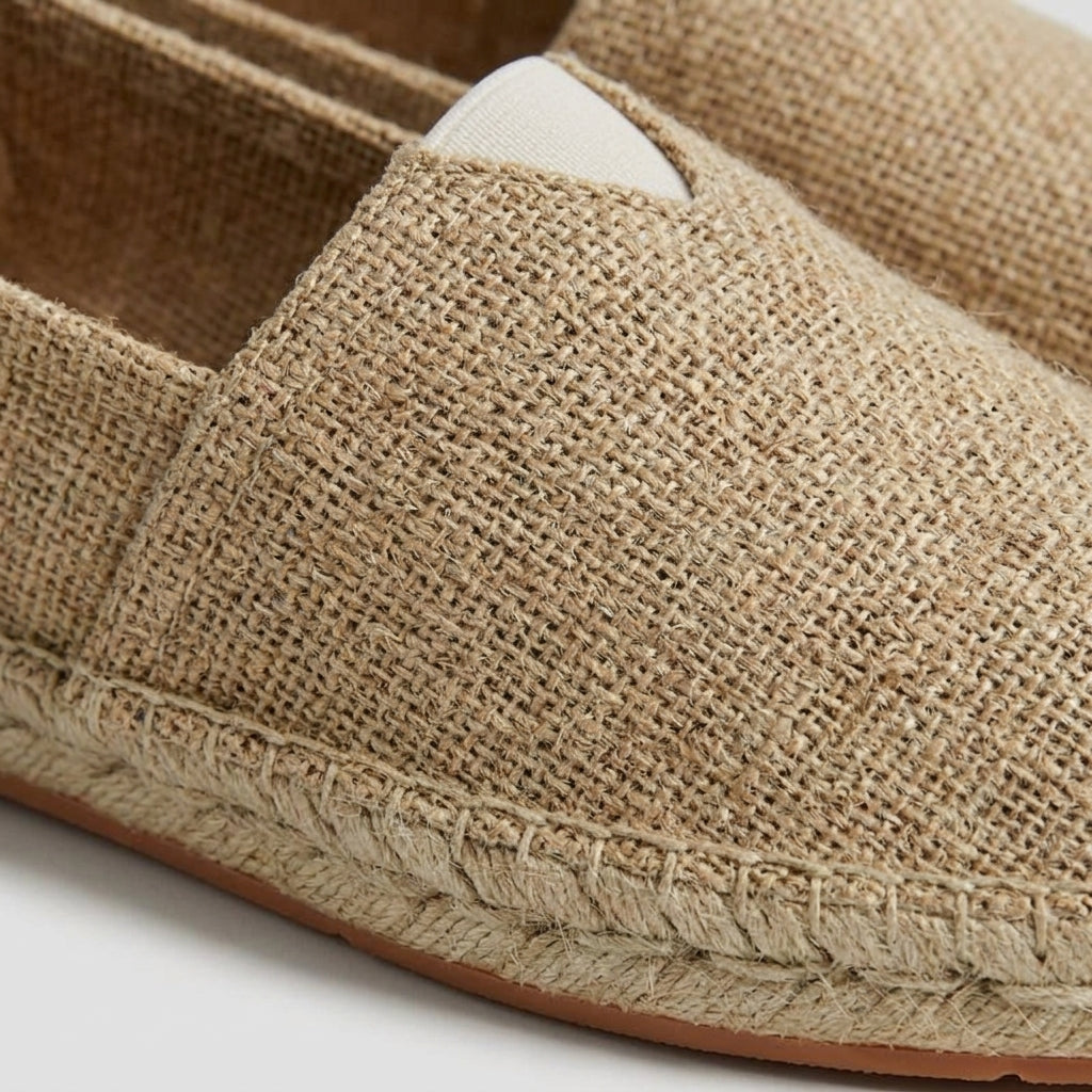 Theo Men's Espadrilles - fabric and finish detail