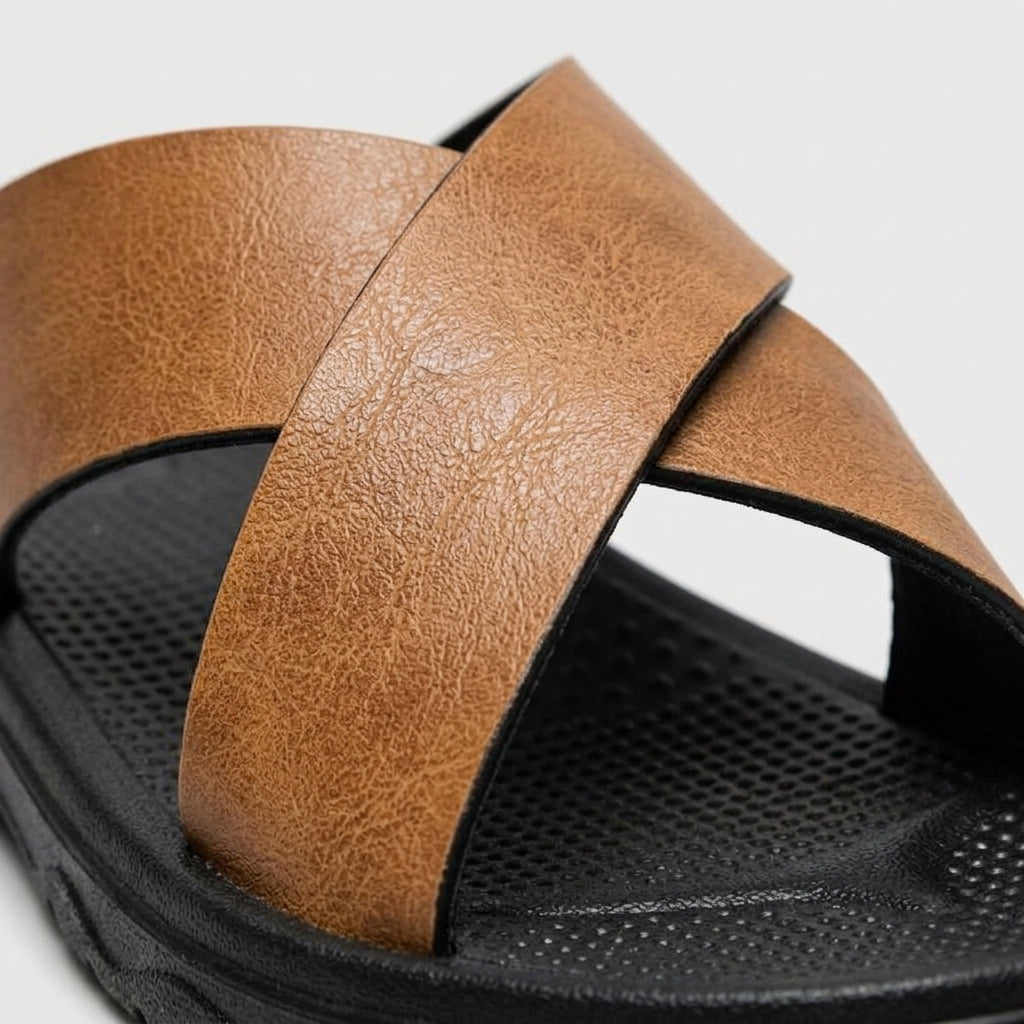 Flynn Men's Sandals - fabric and finish detail