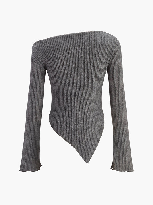 Edith Women's Asymmetric Top - styled view