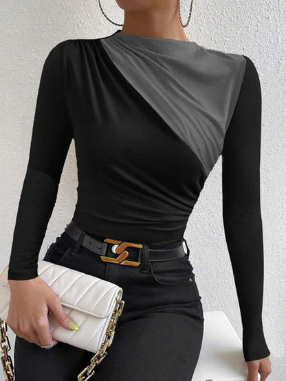 Sable Women's Pleated T-shirt - styled view