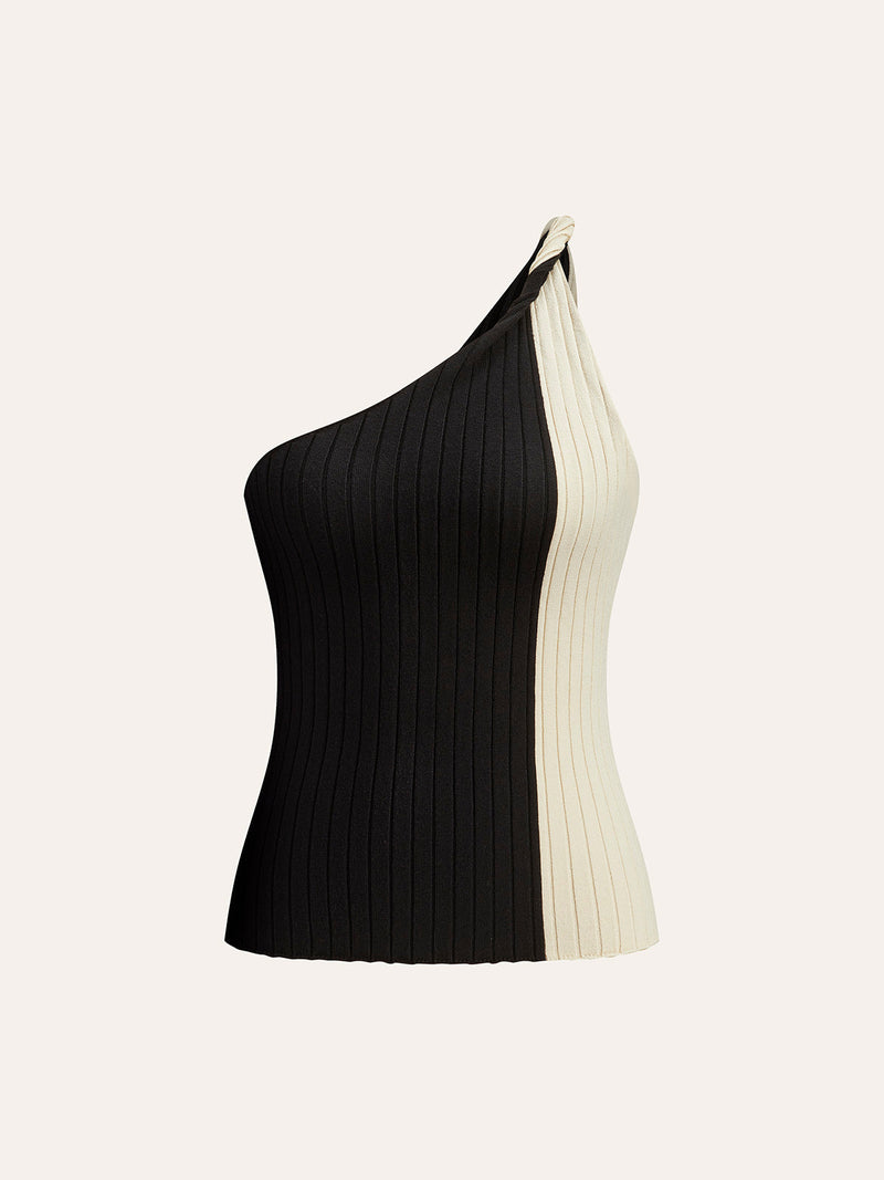 Sophie Women's Top | Knit, One Shoulder, Sleeveless
