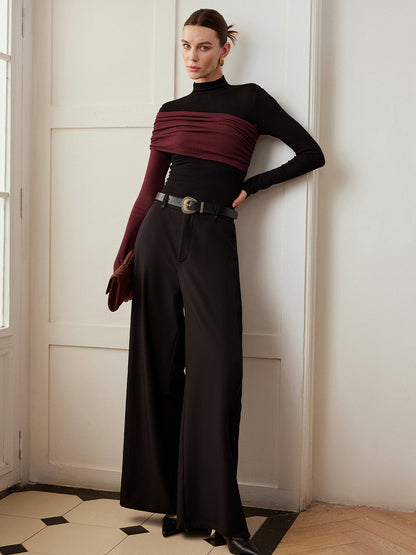 Noor Women's Pleated Top - full-length view
