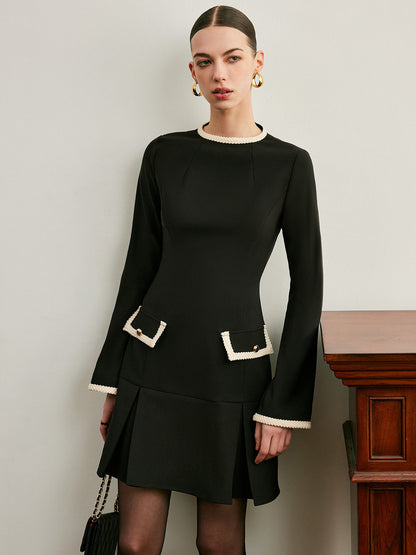 Nora Women's Pleated Dress - front view