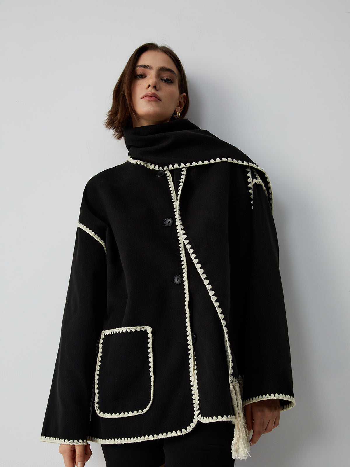 Camille Women's Jacket - fabric and finish detail