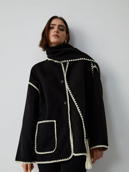 Camille Women's Jacket - fabric and finish detail