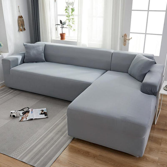 L-Shaped Mouse Grey Sofa Cover