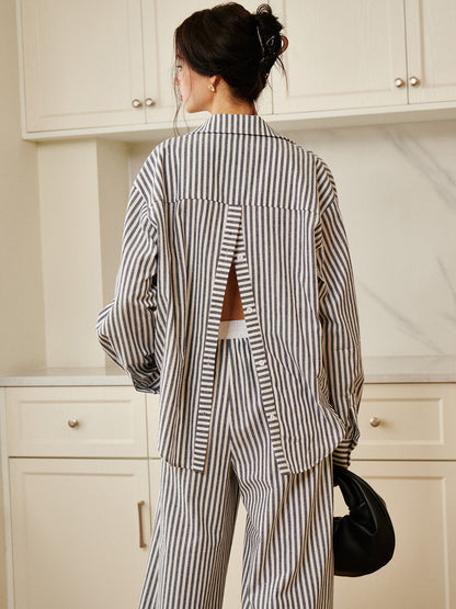 Beatrix Women's Linen Shirt - fabric and finish detail