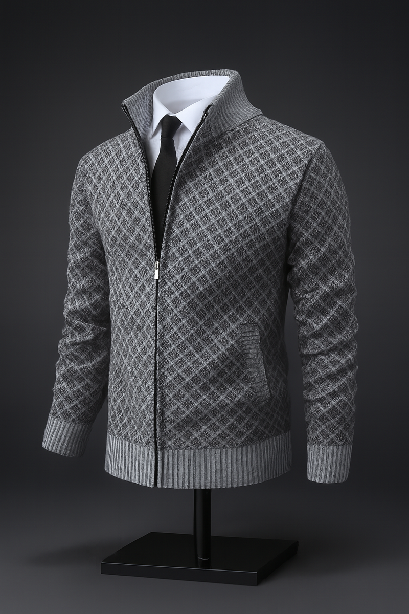 Quill Men's Cardigan - flat lay