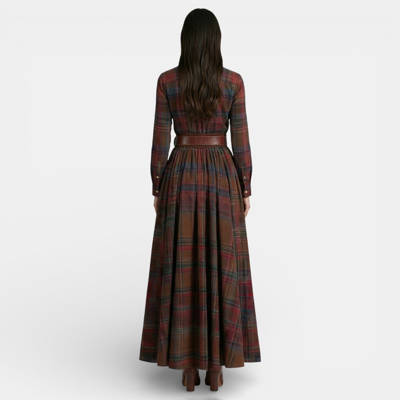 Edith Women's Maxi Dress - fabric and finish detail