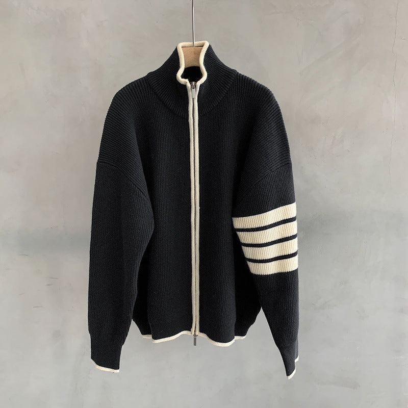 Silas Men's Striped Sweater - front view