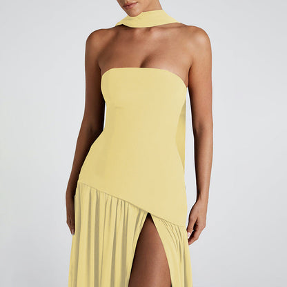 Winona Women's Asymmetric Maxi Dress - shown in use