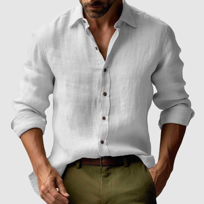 Ellis Men's Shirt - fabric and finish detail
