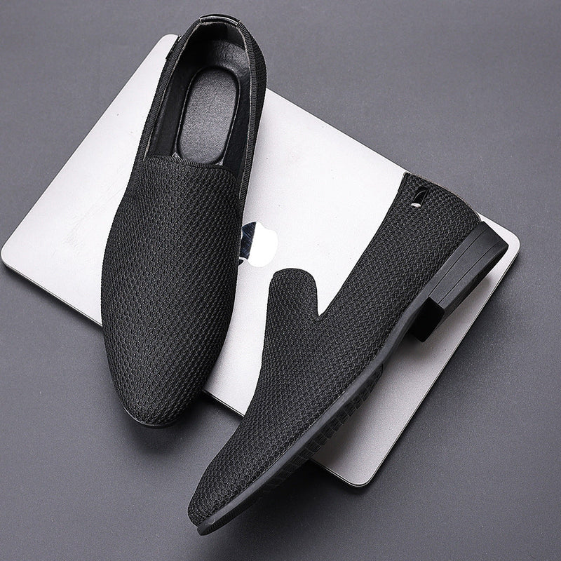 Hector Men's Loafers - fabric and finish detail