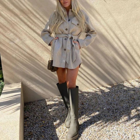 Anouk Women's Trench Coat | Belted