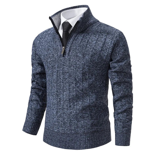 Yves Men's Cable Knit Sweater - front view
